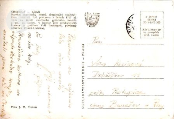 Klenčí pod Čerchovem 19xx 95 001 ●